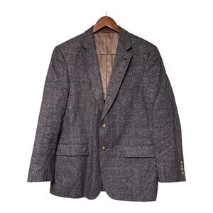 KROON Men’s Sport Coat Blazer Size 40R blue Heathered Casual Resortwear